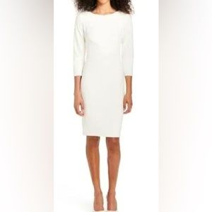 NWT CALVIN KLEIN WHITE DRESS, SIZE 12